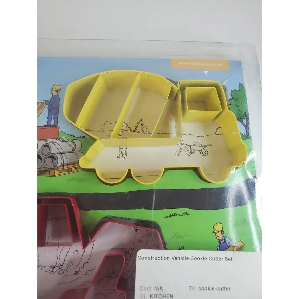 Construction Site Vehicles Biscuit‎ Cookie Cutters 3 German Baustellenfahrzeuge